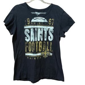 G III 4Her New Orleans Saints Size XL Tee T-Shirt Carl Banks NFL